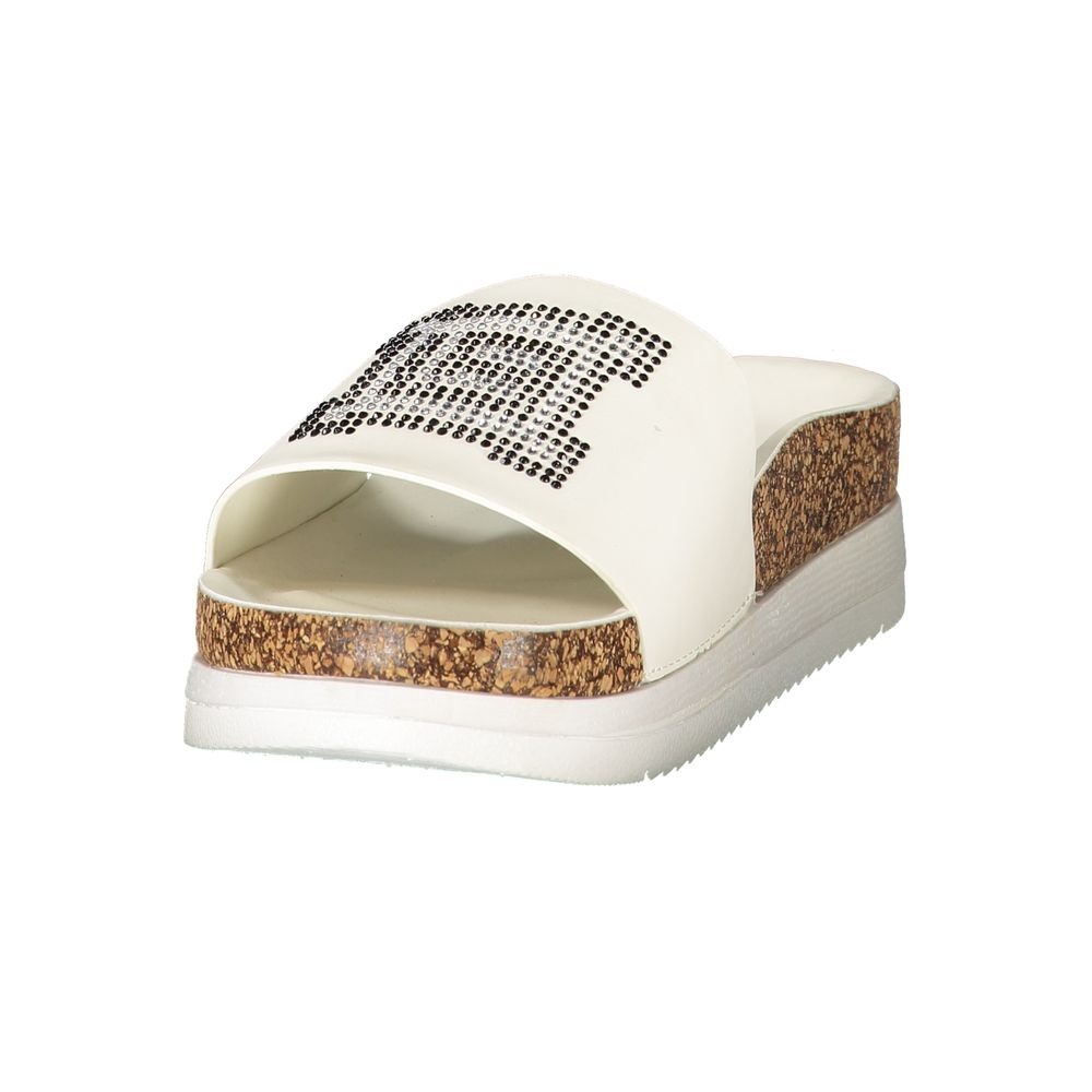 Laura Biagiotti White Polyurethane Women's Slipper