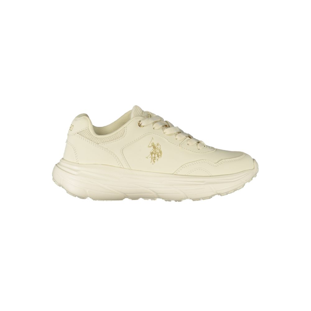 U.S. POLO ASSN. White Polyurethane Women's Sneaker