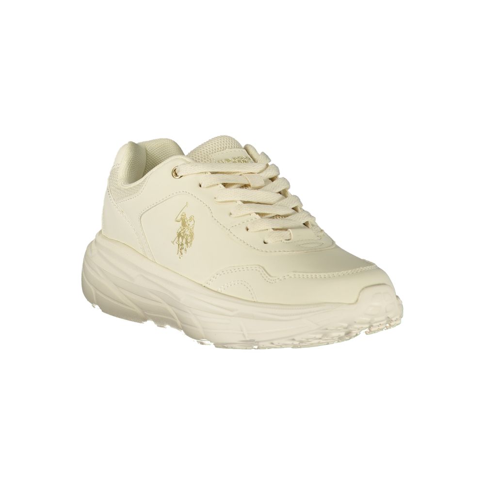 U.S. POLO ASSN. White Polyurethane Women's Sneaker