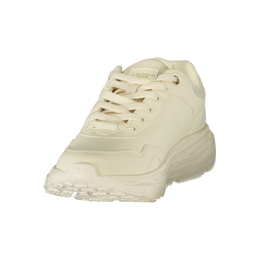U.S. POLO ASSN. White Polyurethane Women's Sneaker
