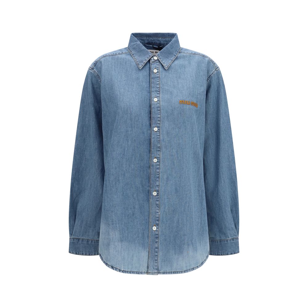 Miu Miu Blue Denim Shirt