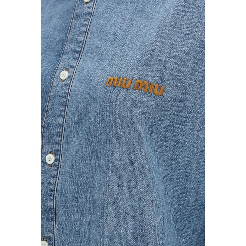 Miu Miu Blue Denim Shirt