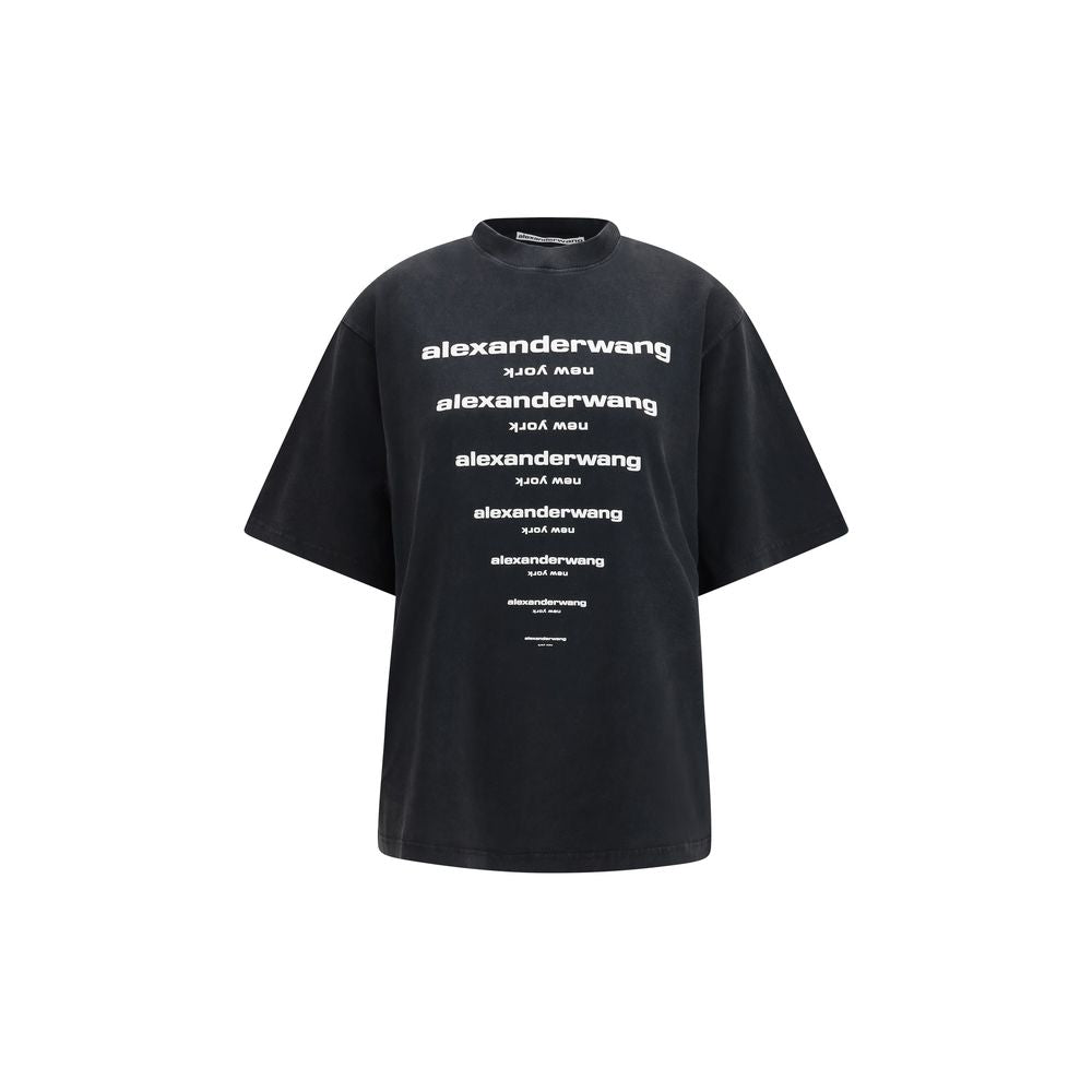 Alexander Wang Black Cotton T-Shirt