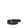 Prada Black Calf Leather Bos Taurus Regular Belt