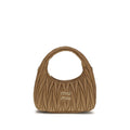 Miu Miu Beige Calf Leather Bos Taurus Handbag