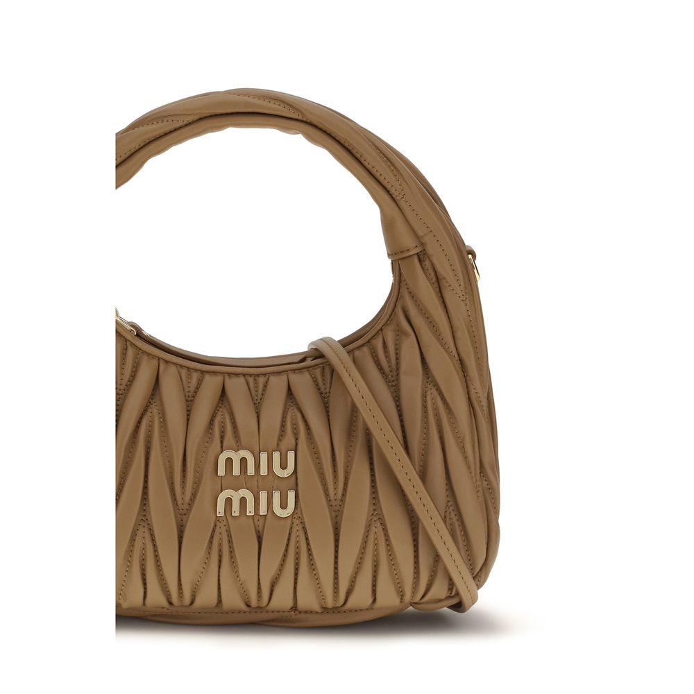 Miu Miu Beige Calf Leather Bos Taurus Handbag