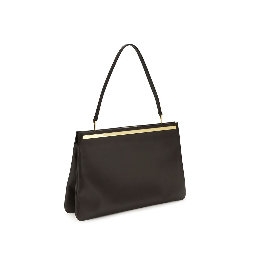The Row Brown Calf Leather Bos Taurus Shoulder Bag