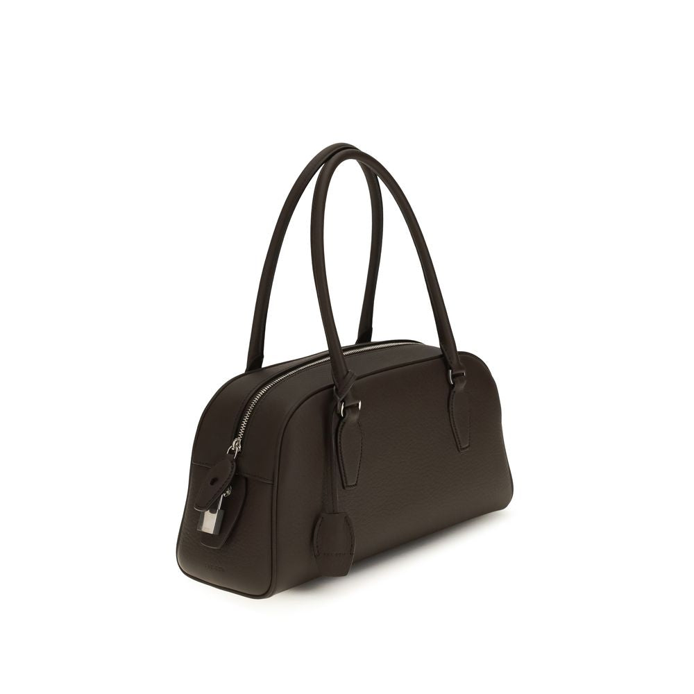 The Row Brown Calf Leather Bos Taurus Shoulder Bag