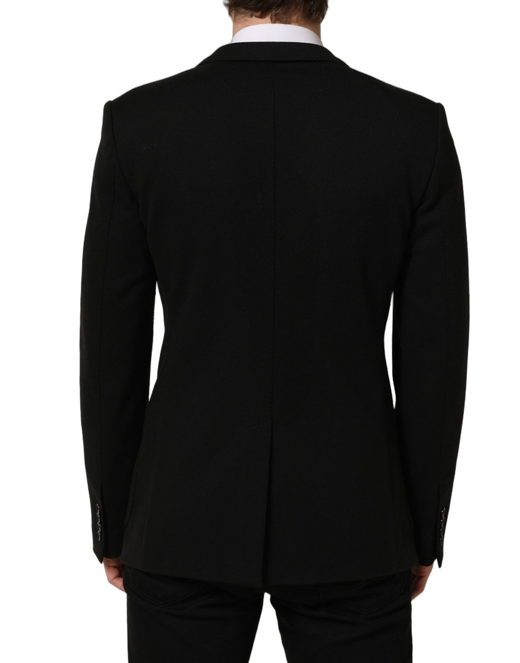 Dolce & Gabbana Black Logo Crest SingleBreasted Coat Blazer
