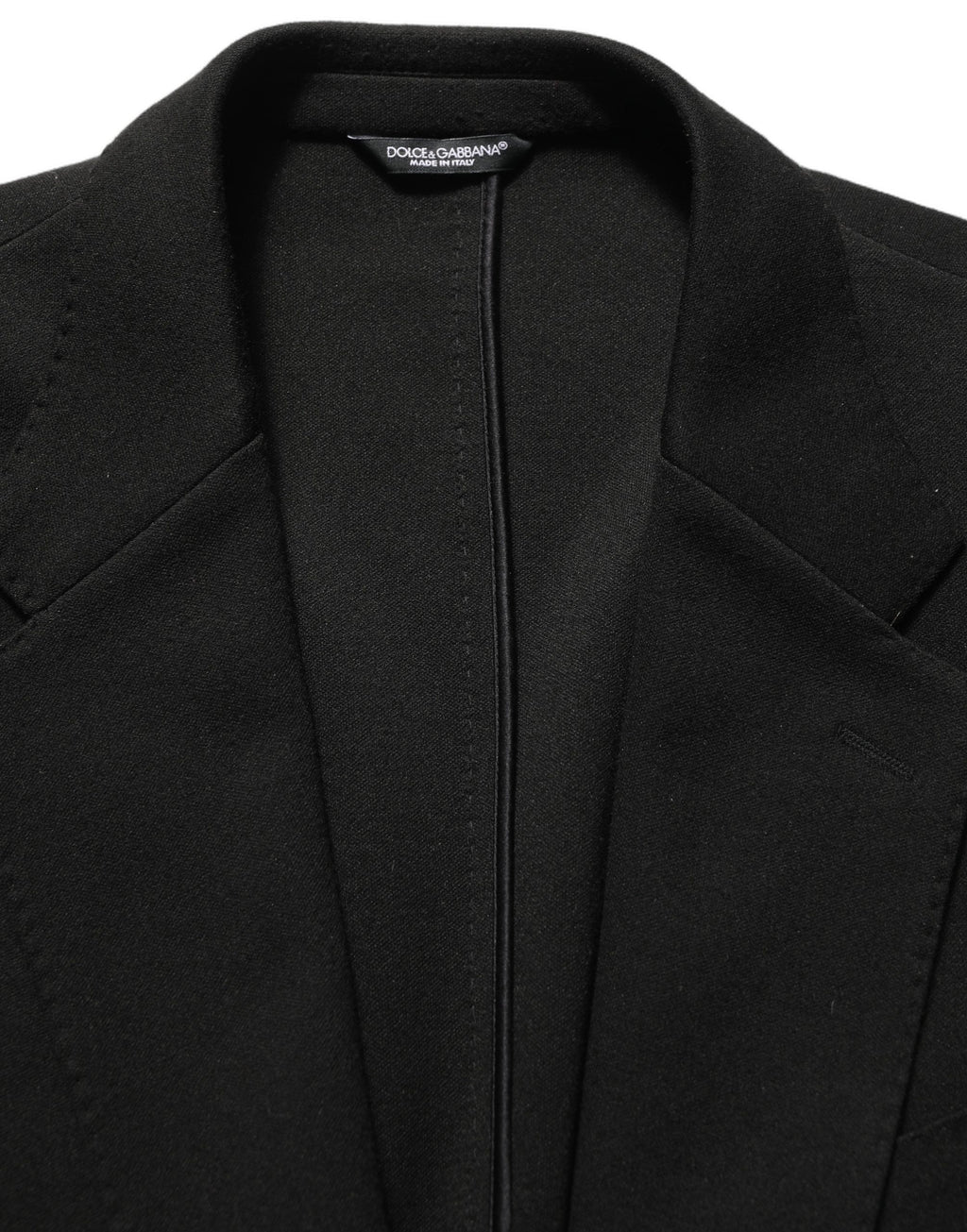 Dolce & Gabbana Black Logo Crest SingleBreasted Coat Blazer