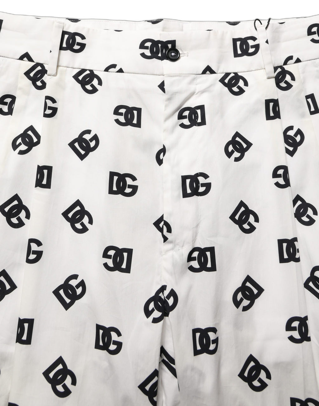 Dolce & Gabbana White Logo Skinny Leg Dress Men Trouser Pants
