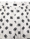 Dolce & Gabbana White Logo Skinny Leg Dress Men Trouser Pants