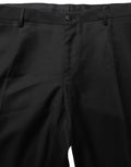 Dolce & Gabbana Black Wool Skinny Leg Dress Trouser Pants