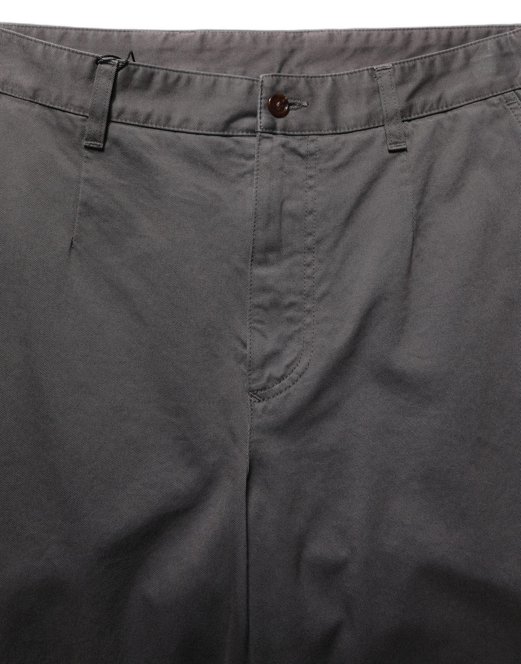 Dolce & Gabbana Dark Gray Cotton Straight Chino Trouser Pants