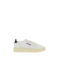 Autry White Calf Leather Bos Taurus Low Top Sneakers