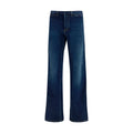 Gucci Blue Cotton Flared Jeans