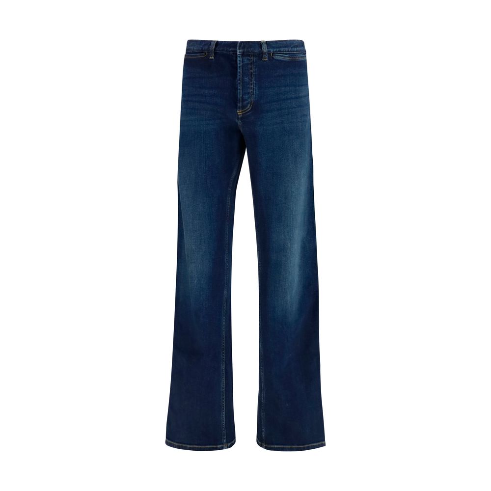 Gucci Blue Cotton Flared Jeans