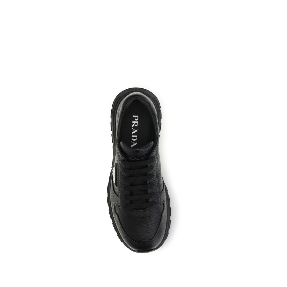 Prada Black Polyester Athletic Sneakers