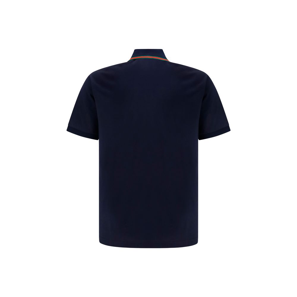 Gucci Blue Cotton Polo Shirt
