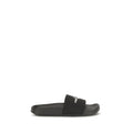 Fred Perry Black Rubber Sandals