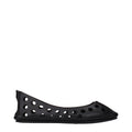 Alaïa Black Leather Ballet Flats