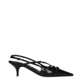 Miu Miu Black Leather High Heel Pumps