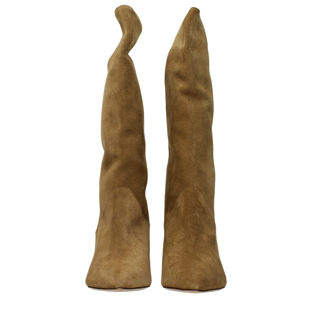 Isabel Marant Brown Leather High Heel Boots