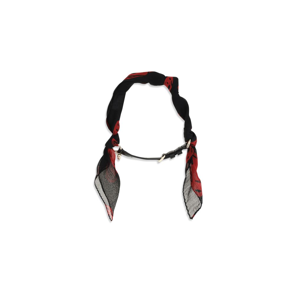 Alexander McQueen Black Silk Scarf