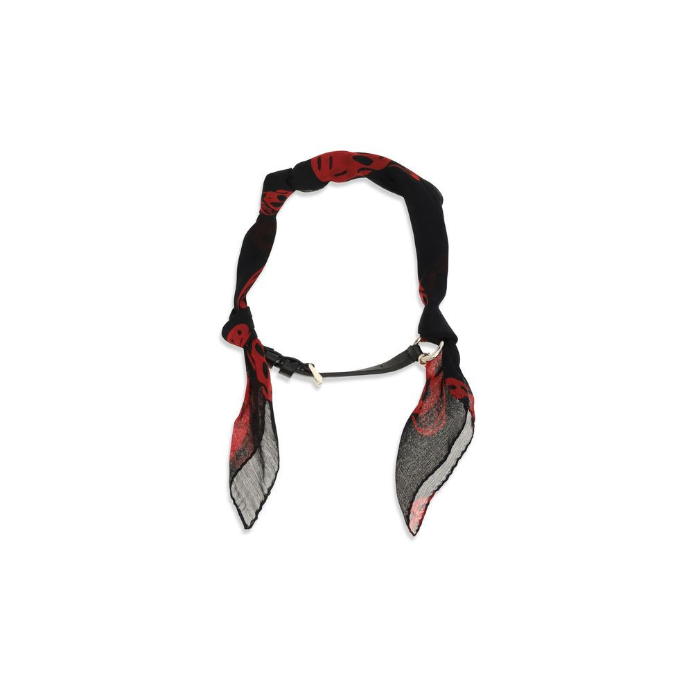 Alexander McQueen Black Silk Scarf
