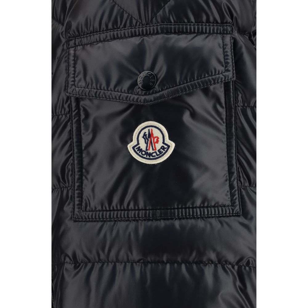 Moncler Black Polyamide Full-Length Jacket