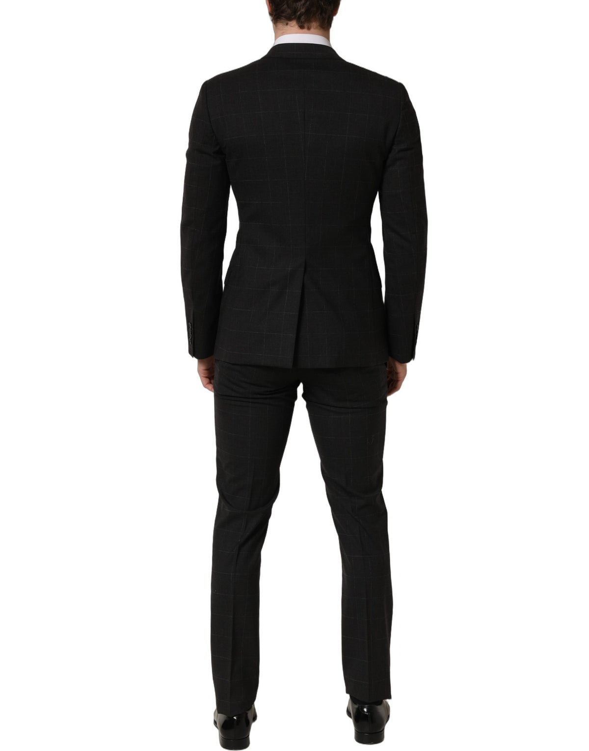 Dolce & Gabbana Dark Gray Wool Slim Fit Formal 2 Piece Men Suit