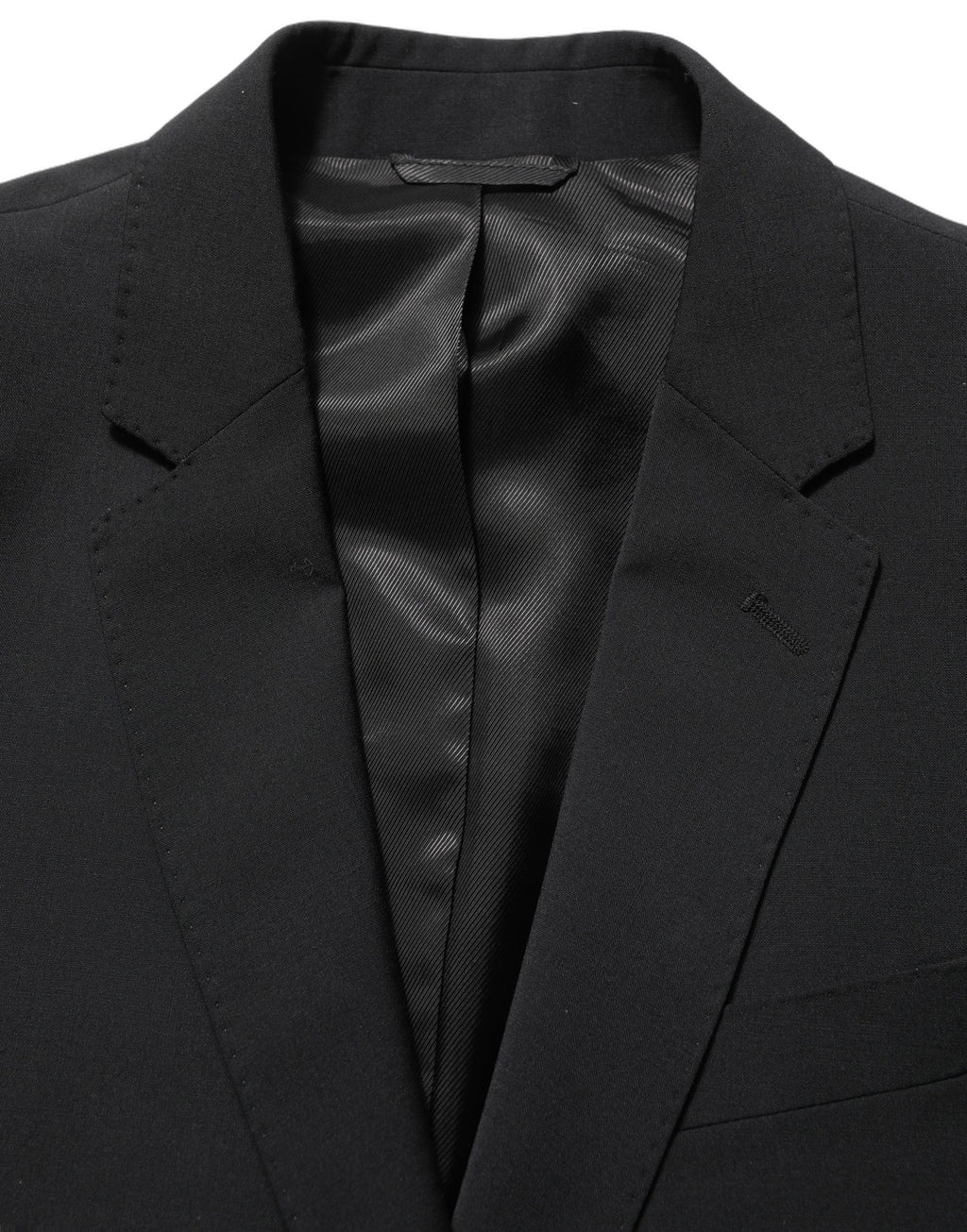 Dolce & Gabbana Black Wool Slim Fit Formal 2 Piece Men Suit