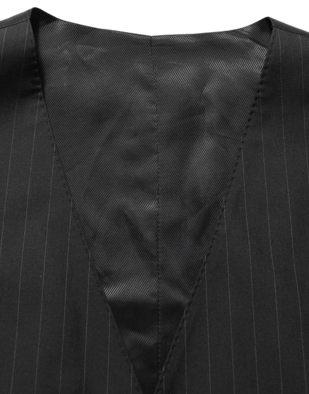 Dolce & Gabbana Dark Gray Stripes Slim Fit Formal 3 Piece Suit