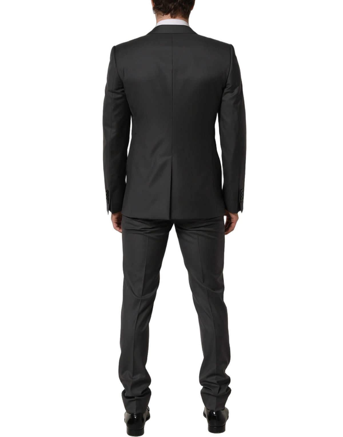 Dolce & Gabbana Gray MARTINI Slim Fit Formal 2Piece Men Suit