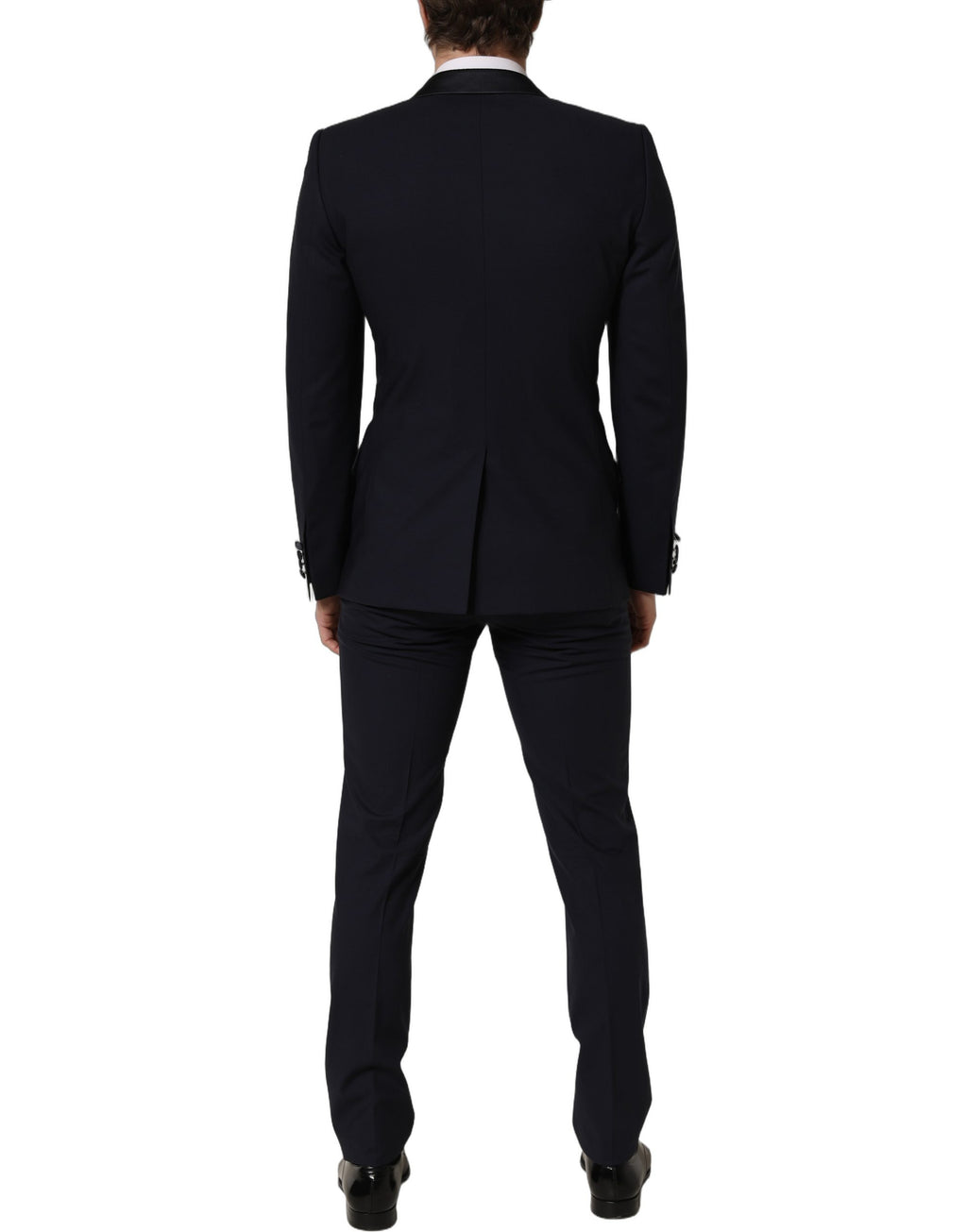 Dolce & Gabbana Dark Blue Wool Slim Fit Formal 2 Piece Men Suit