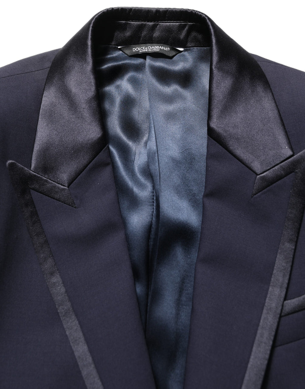 Dolce & Gabbana Dark Blue Wool Slim Fit Formal 2 Piece Men Suit