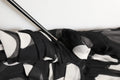 Dolce & Gabbana Black White Polka Dot Pleated Maxi Dress