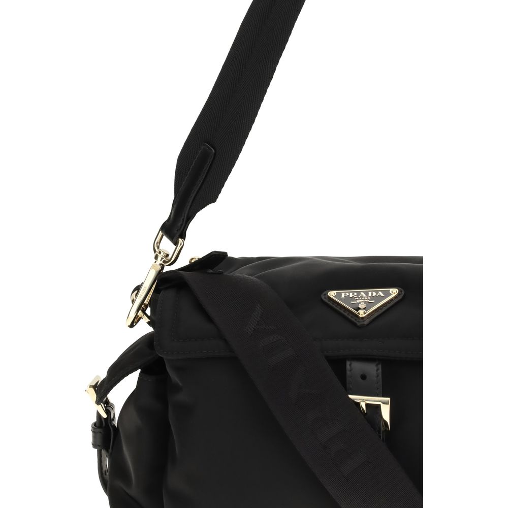 Prada Black Recycled Polyamide Shoulder Bag