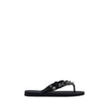 Balenciaga Black Polyurethane Flat Sandals