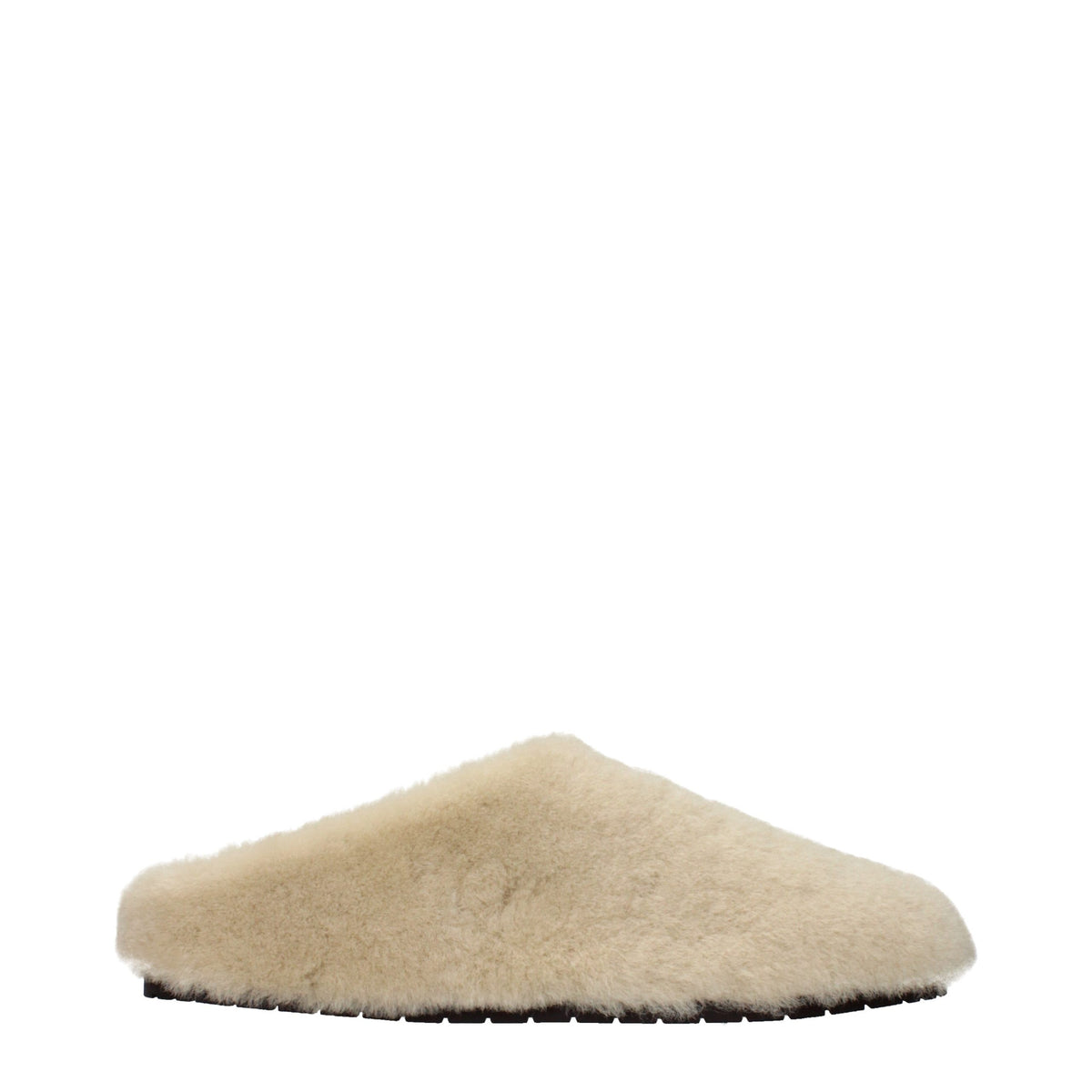 Prada Beige Fur Slippers