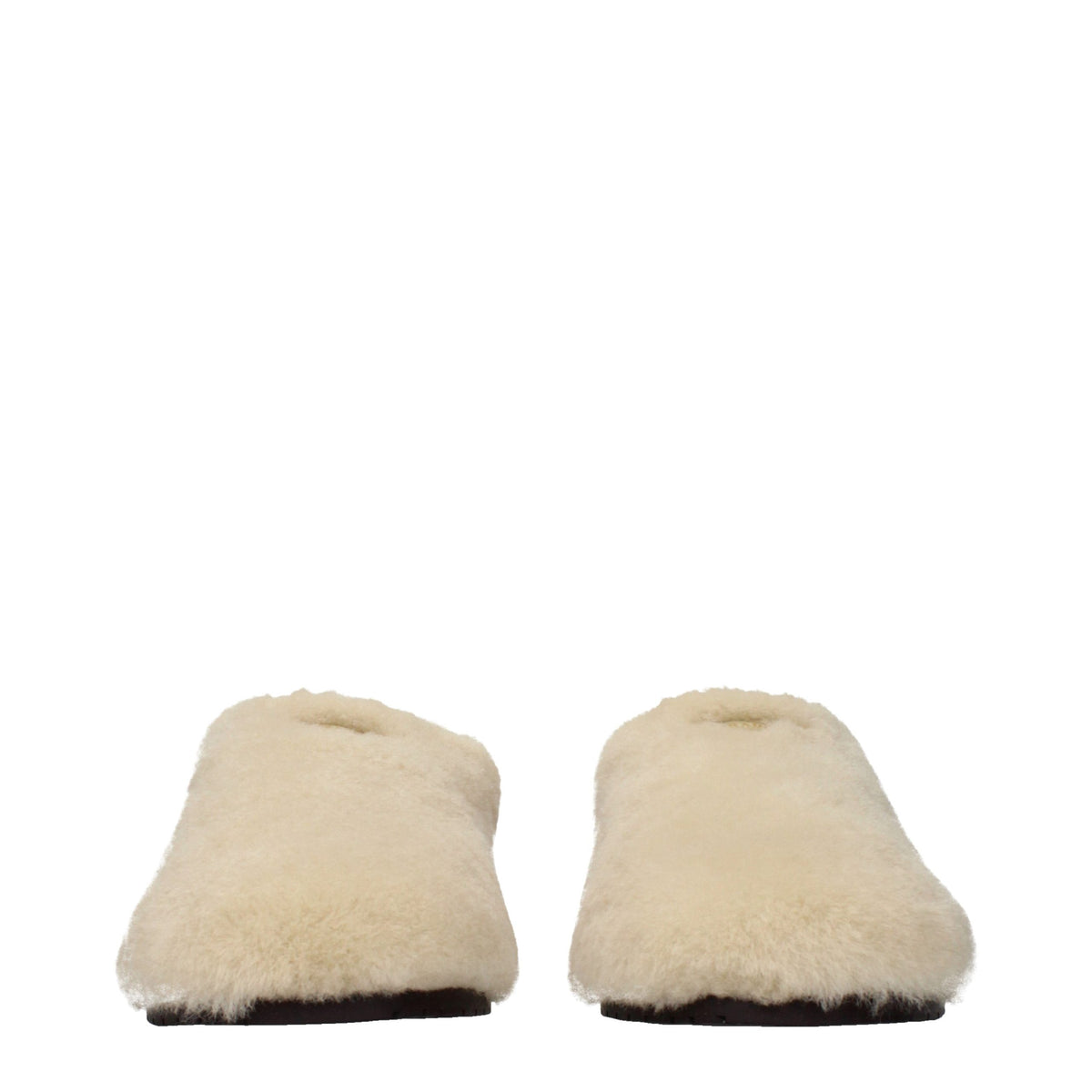 Prada Beige Fur Slippers