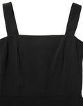 Dolce & Gabbana Black Viscose Stretch Sheath Midi Dress
