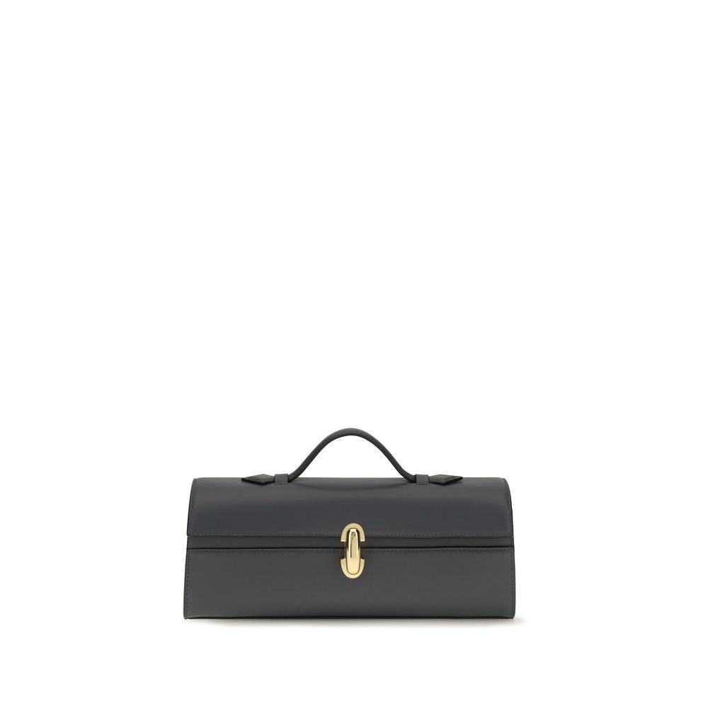 Savette Gray Calf Leather Bos Taurus Handbag
