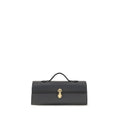 Savette Gray Calf Leather Bos Taurus Handbag