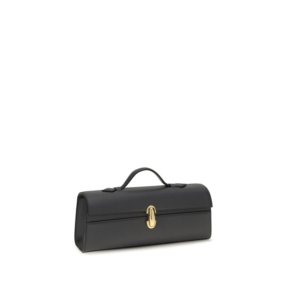 Savette Gray Calf Leather Bos Taurus Handbag