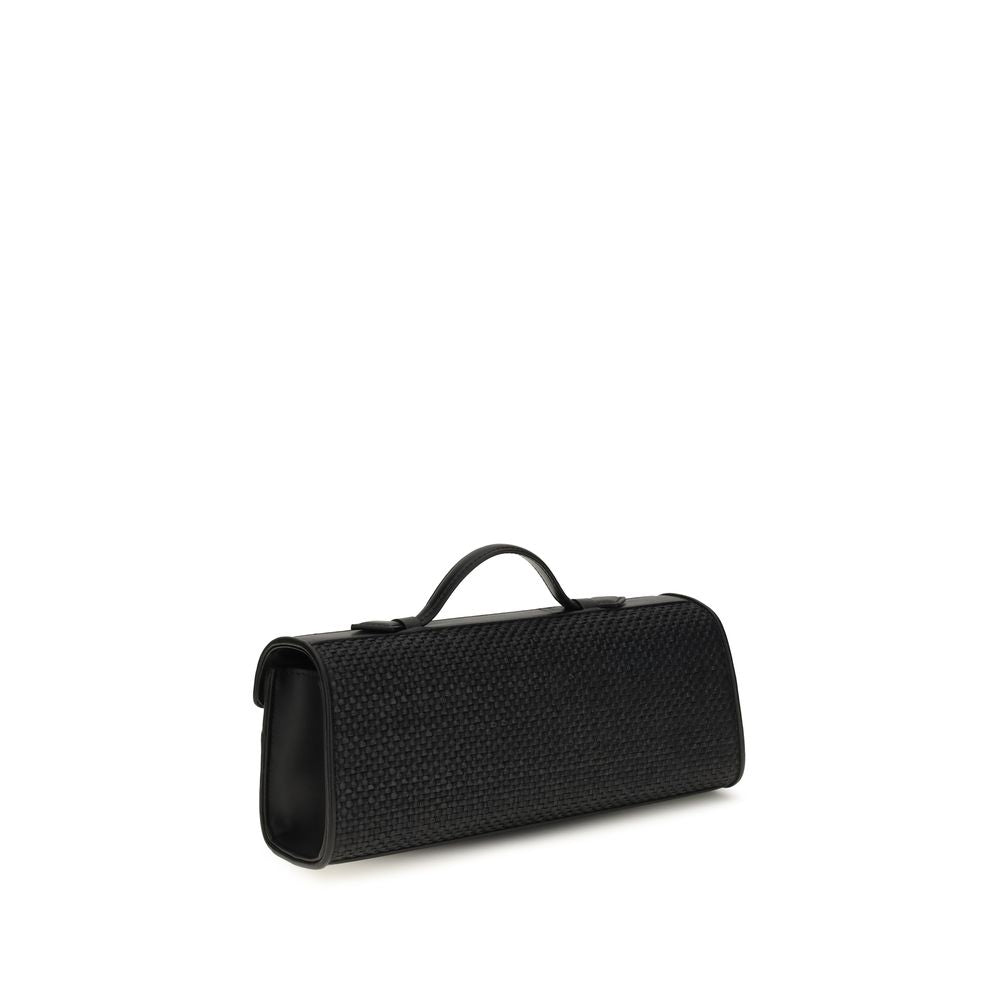 Savette Black Raffia Handbag