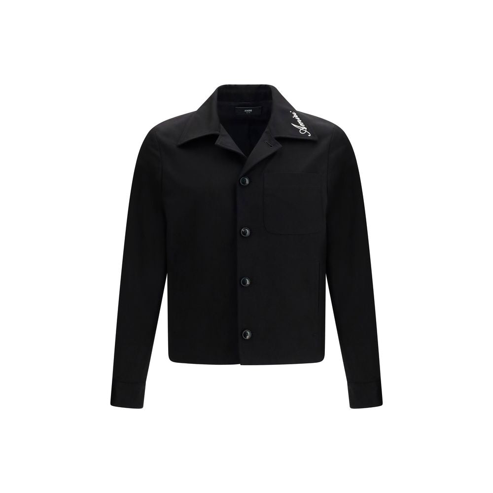 Amiri Black Cotton Full-Length Jacket