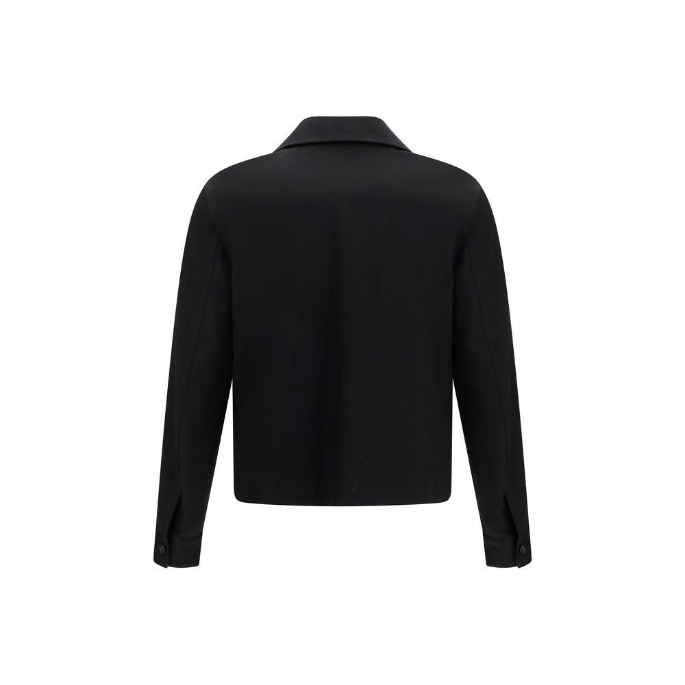 Amiri Black Cotton Full-Length Jacket
