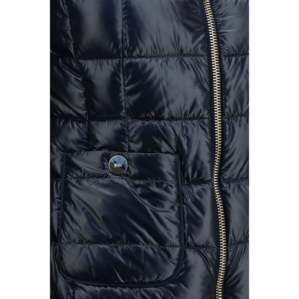 Herno Blue Polyamide Full-Length Jacket