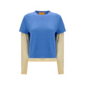 Guest in Residence Blue Cotton Sweatshirt